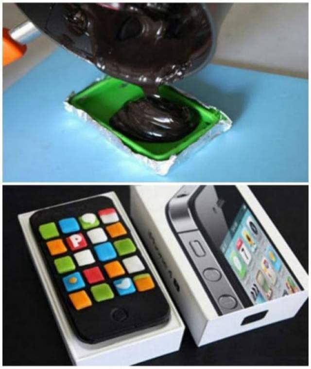 Также вы можете подарить ребенку iPhone  Шоколадный iPhone 