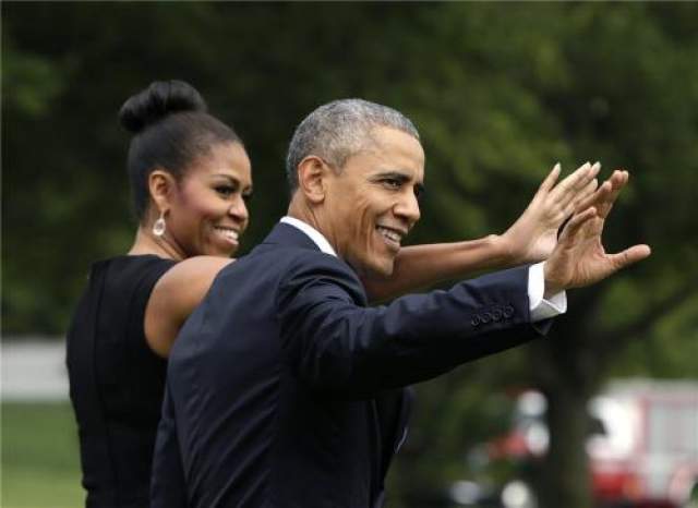 Президент США с супругой в 2015 году.