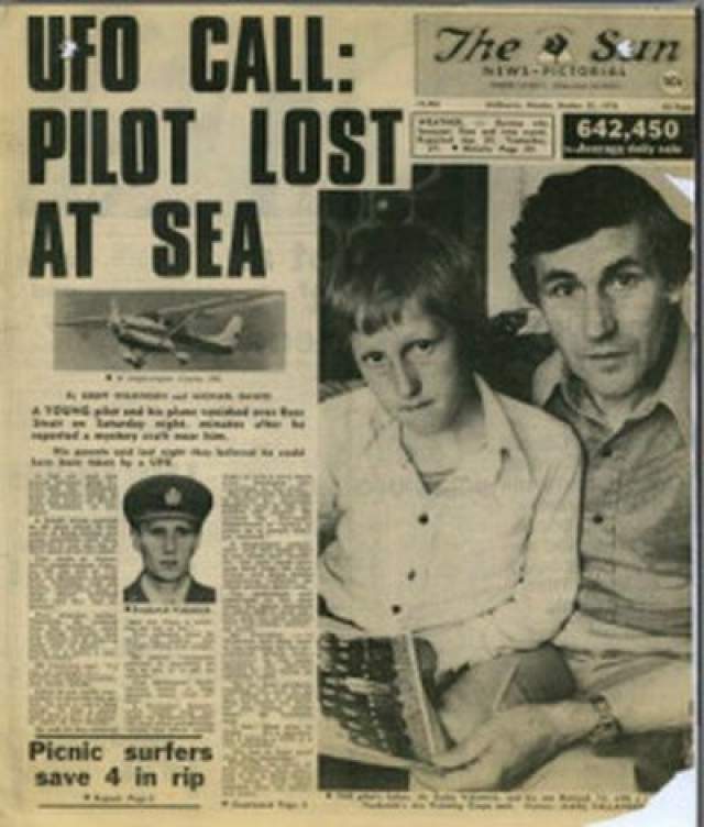 По словам пресс-секретаря Королевских военно-воздушных сил Австралии, в день исчезновения Валентинича было зафиксировано около 10 случаев наблюдения НЛО. 