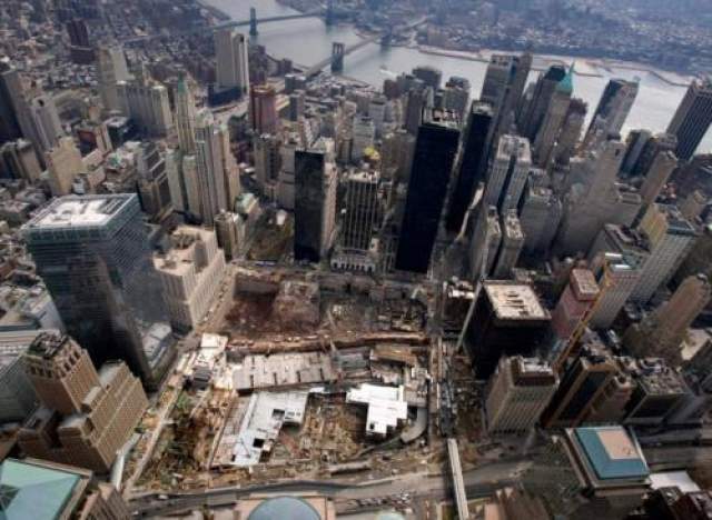На месте теракта 11 сентября