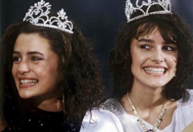 Победительницы конкурса красоты Маша Калинина и Оксана Фанера, 1988 год