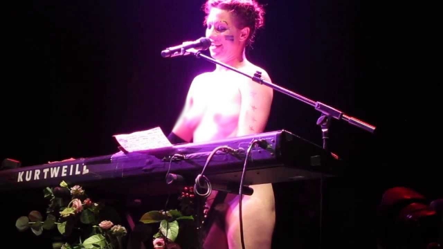 Аманда Палмер обнажилась во время исполнения одной из песен на концерте в Лондоне. Тем самым она протестовала против ханжества "желтой прессы".