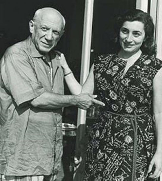 Пикассо и Жаклин Рок (разница - 45 лет). Пережив еще несколько романов, в 72 года Пикассо встретил свою последнюю настоящую любовь.