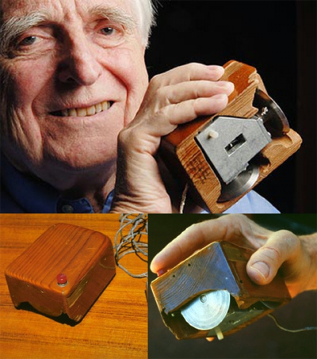 Компьютерная мышь. Первый компьютерный манипулятор (индикатор позиций X и Y) увидел свет в 1964 году, благодаря Дугласу Карлу Энгельбарту.