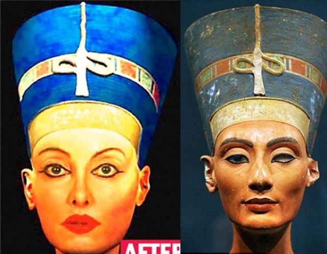 Найлин Намита - Нефертити. Чтобы стать похожей на египетскую царицу, женщина потратила более 250 тыс. долларов.