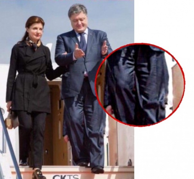 Пользователи Сети не перестают давать советы супруге Порошенко обратить внимание на гардероб мужа, но пока, видимо, безрезультатно.