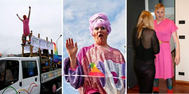 Также Гнарр поддержал Pussy Riot, которых арестовали в России, придя на традиционный гей-фестиваль в 2012 году в платье и балаклаву – маску из ткани с прорезями для глаз. На борту грузовика висел висел транспарант "Свободу Pussy Riot".