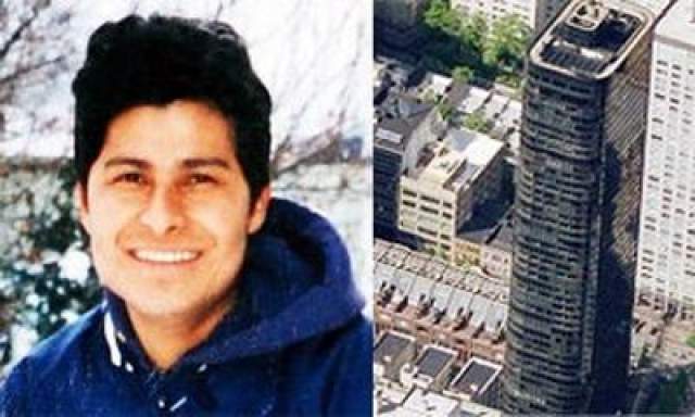 Мужчина выжил, упав с высоты 150 метров  В 2007 году мойщик окон Алсиедес Морено упал с 47-го этажа, когда был на работе. К несчастью, его брат, который тоже упал, не выжил. 